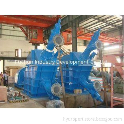 80 - 1000m Head Pelton Hydro Turbine with double nozzle, Hy